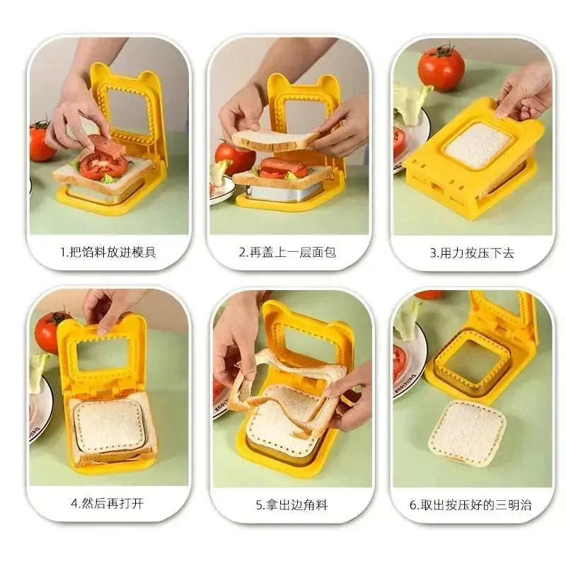 Molde cortador y sellador para sandwiches - Promoción: Paga 1 lleva 2 (Incluye 2 moldes y 2 recetarios GRATIS)