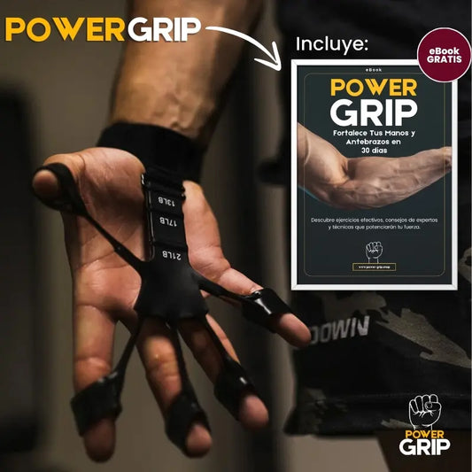 PowerGrip | Entrenador de fuerza (Promo: Pack de 2 unidades + correa ajustable + Guía de entrenamiento GRATIS)