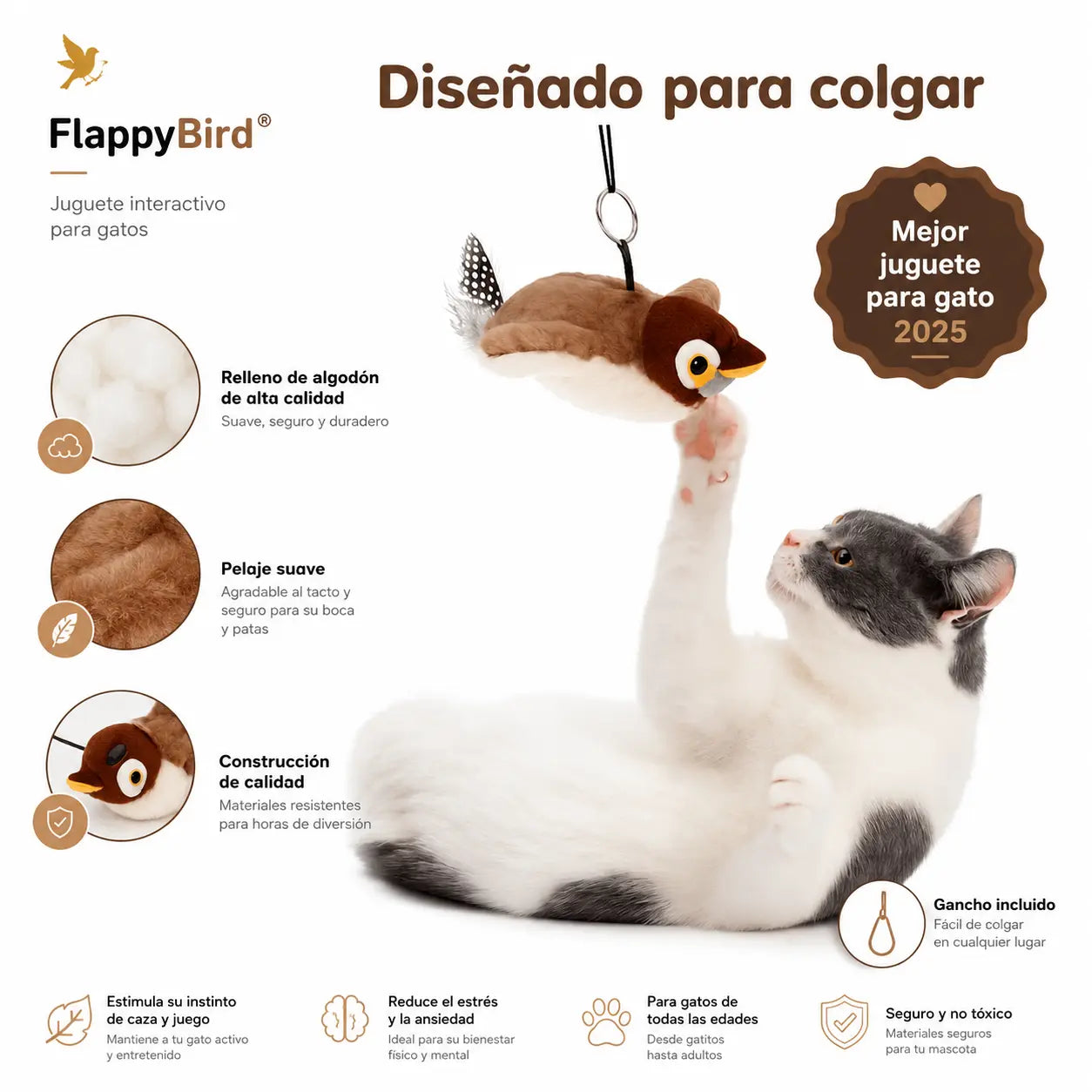 FlappyBird - Juguete interactivo para gatos