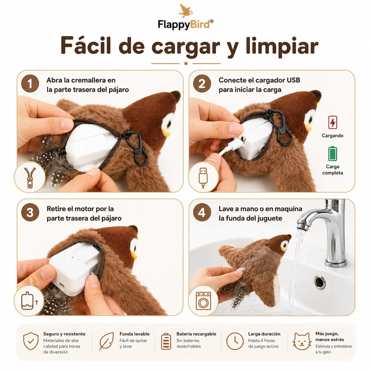 FlappyBird - Juguete interactivo para gatos