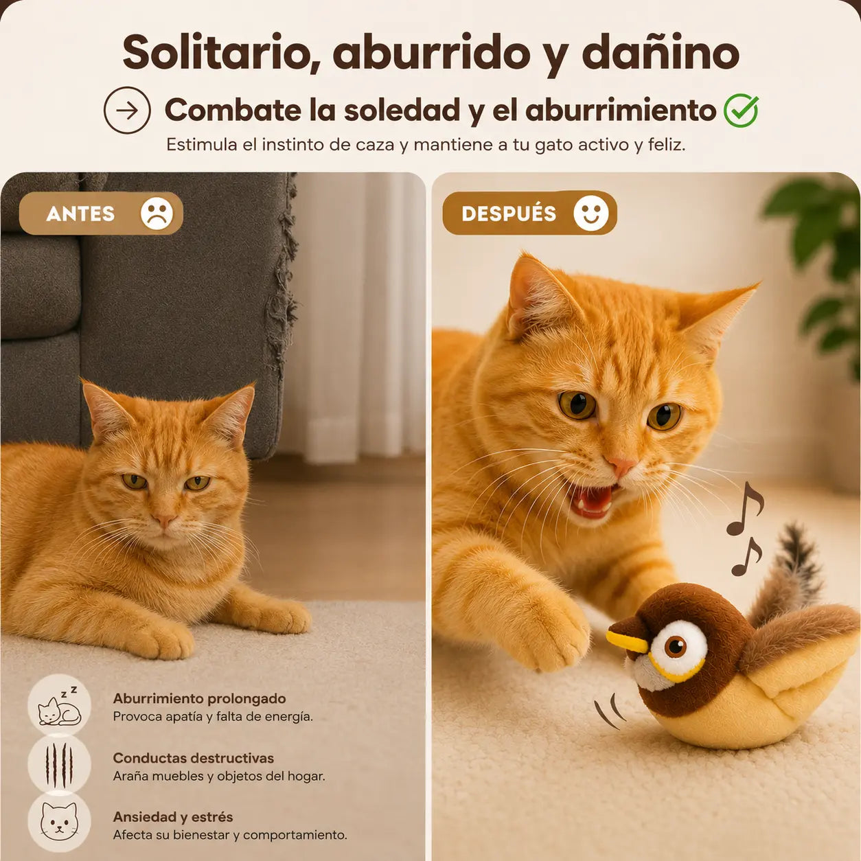 FlappyBird - Juguete interactivo para gatos
