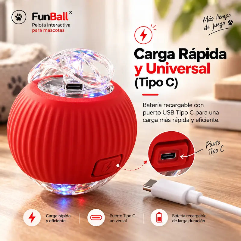 Pelota interactiva para mascotas