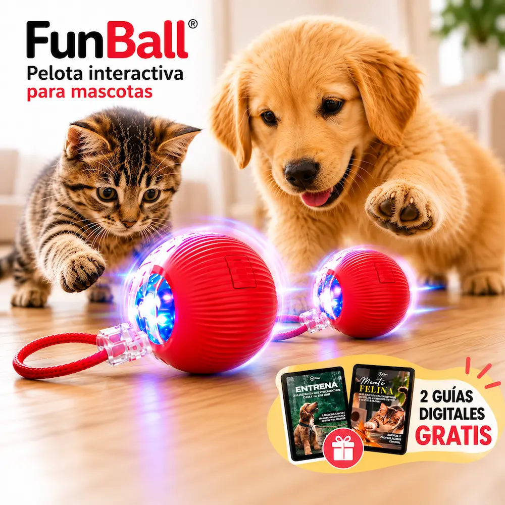 Pelota interactiva para mascotas x2