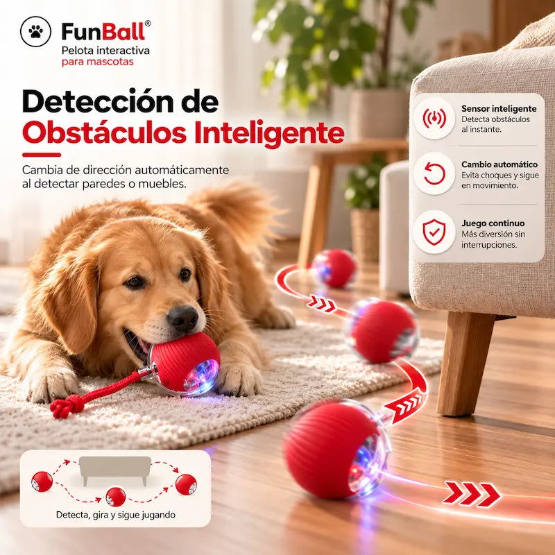 Pelota interactiva para mascotas