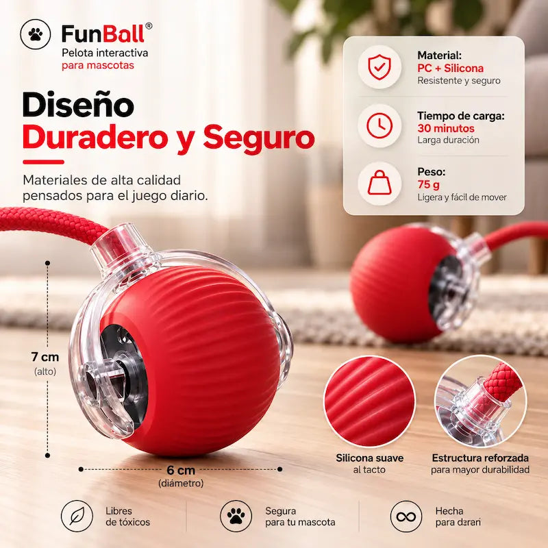 Pelota interactiva para mascotas