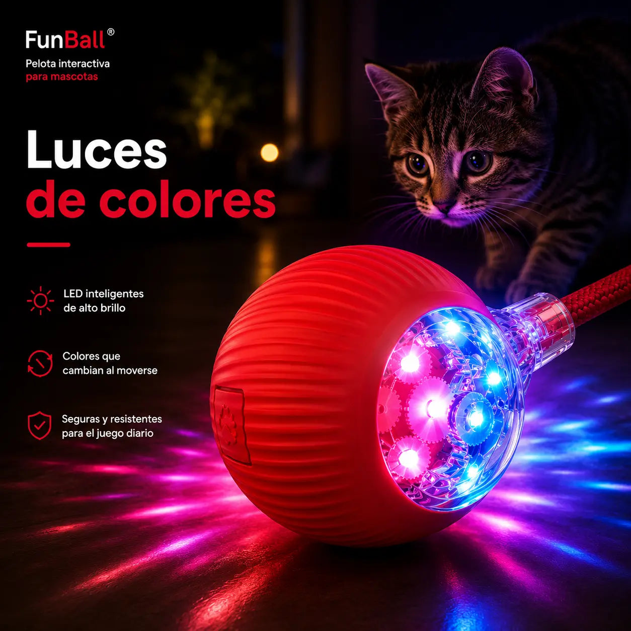 FunBall™ - Pelota interactiva para mascotas