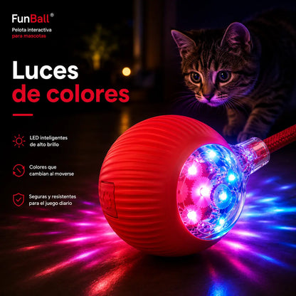 FunBall - Pelota interactiva para mascotas (Promo limitada: Paga 1 lleva otra GRATIS)
