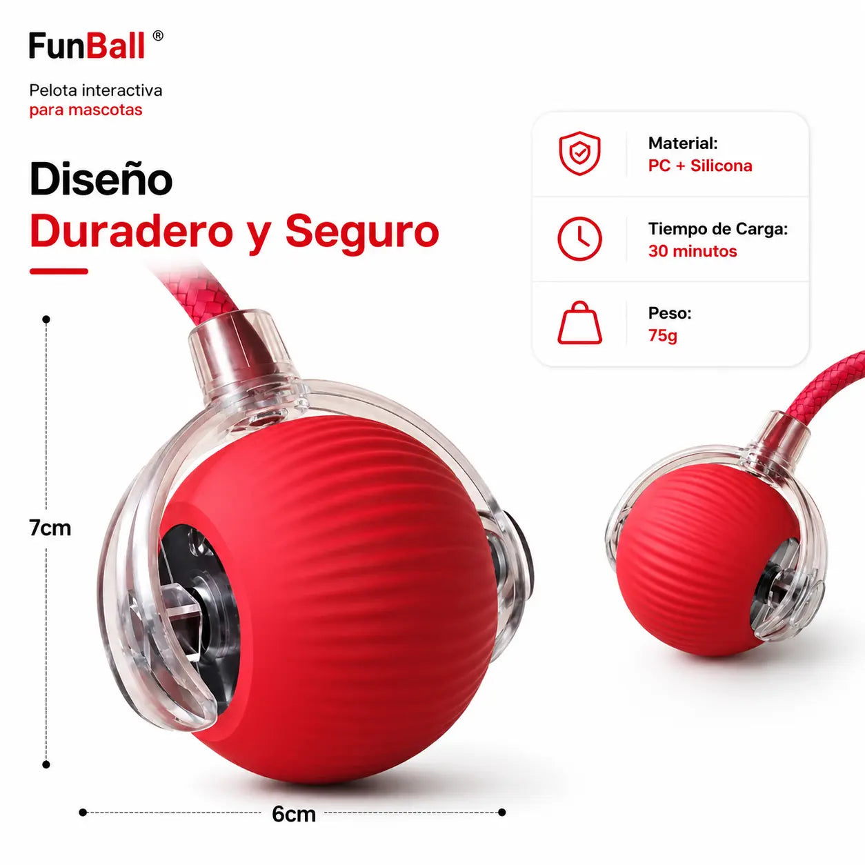 FunBall™ - Pelota interactiva para mascotas