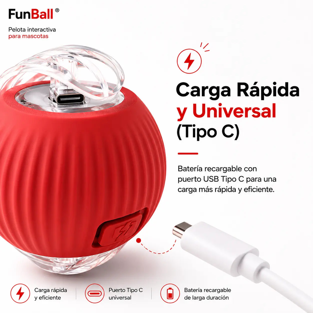 FunBall™ - Pelota interactiva para mascotas