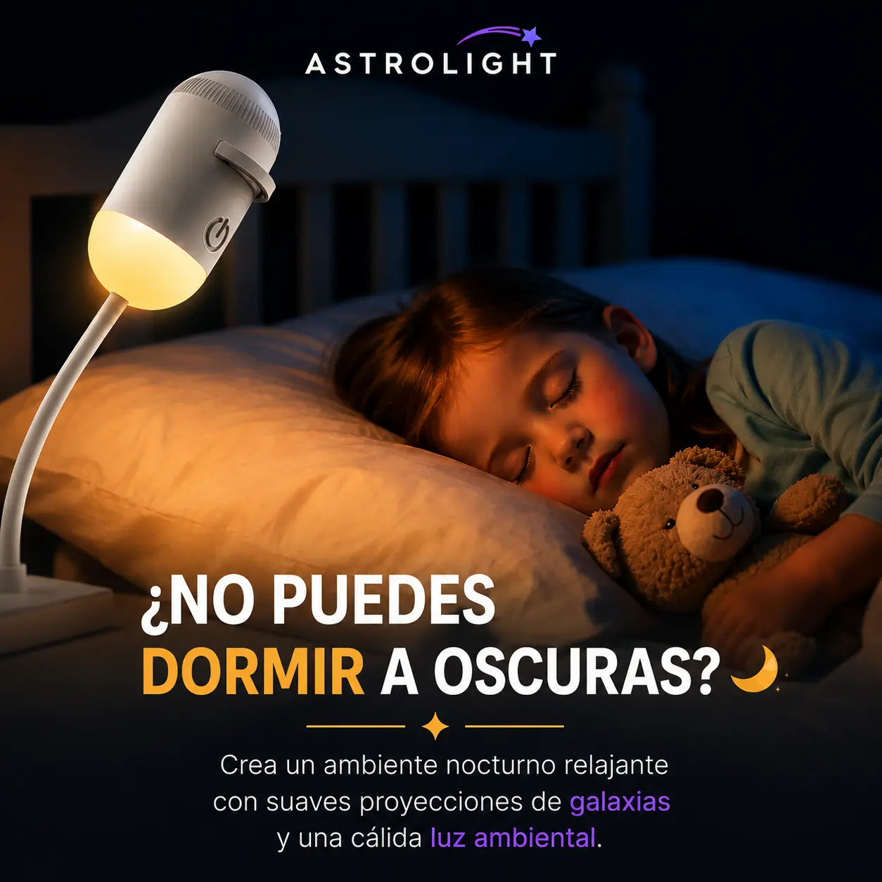 AstroLight - Lámpara proyectora de galaxias