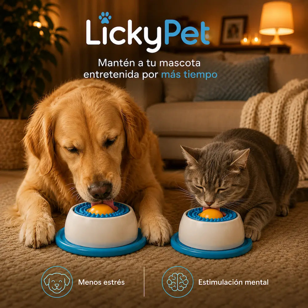 LickyPet - Dispensador antiestrés para mascotas (Promo: Paga 1 y lleva 2)