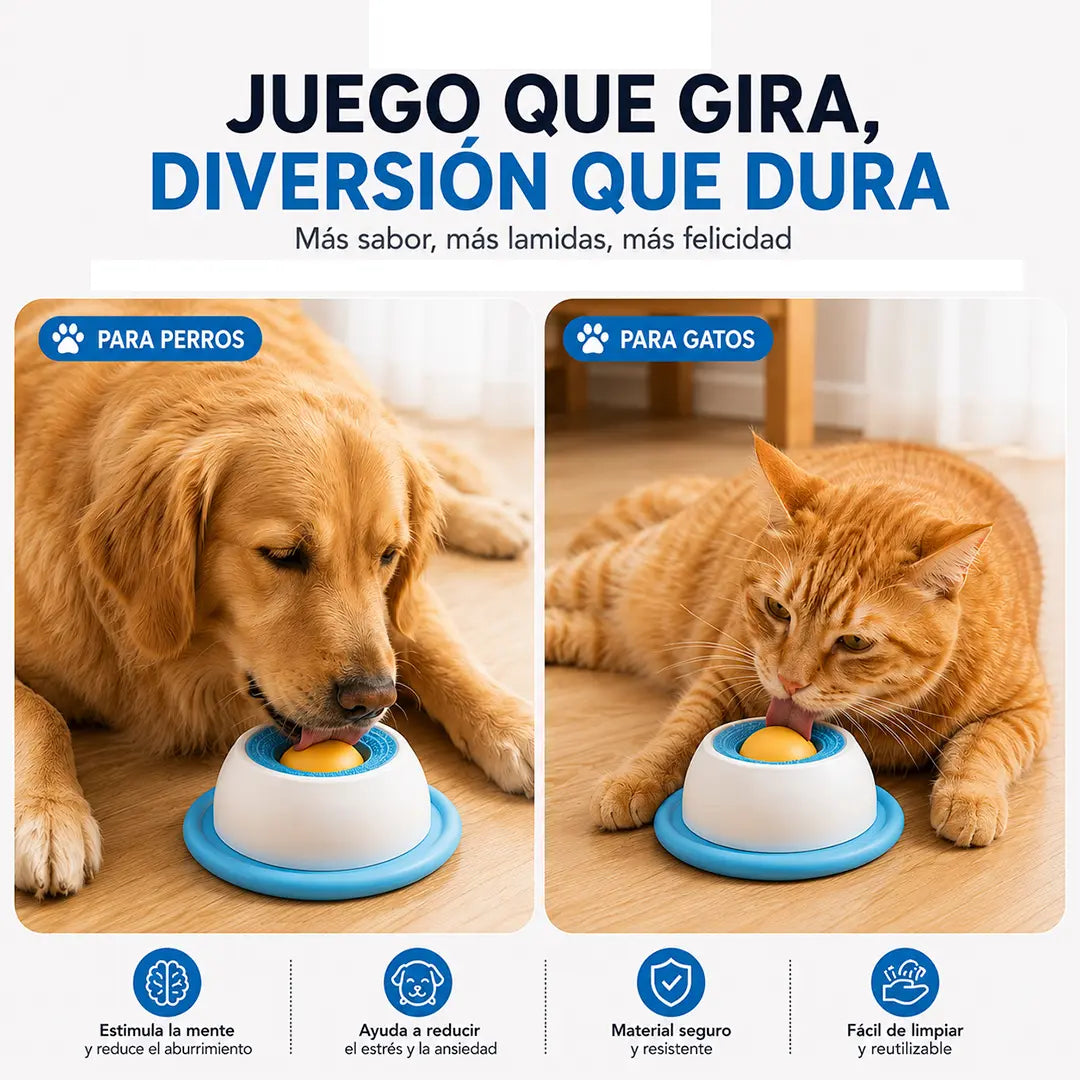 LickyPet - Dispensador antiestrés para mascotas (Promo: Paga 1 y lleva 2)