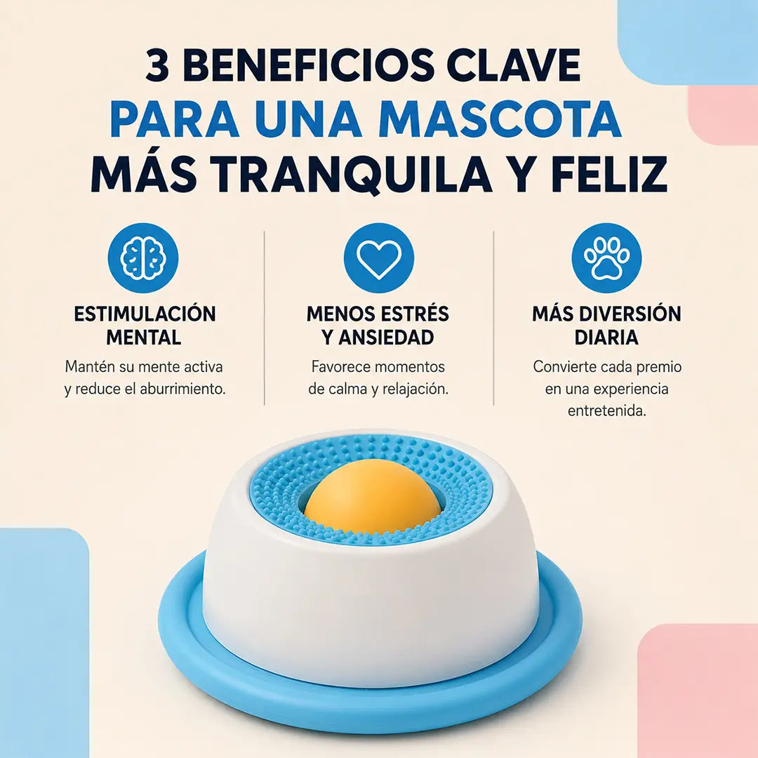 LickyPet - Dispensador antiestrés para mascotas (Promo: Paga 1 y lleva 2)