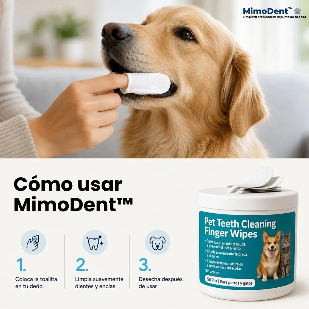 Toallitas Dentales para Perros y Gatos