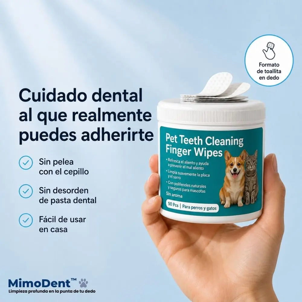 Toallitas Dentales para Perros y Gatos
