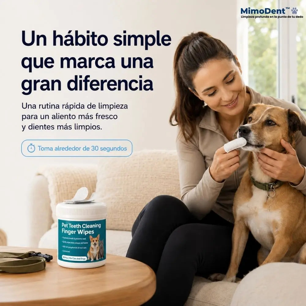 Toallitas Dentales para Perros y Gatos