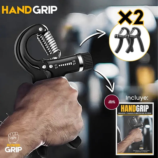 HandGrip - Entrenador de fuerza (Promoción: Pack de 2 unidades + Guía de entrenamiento Gratis)